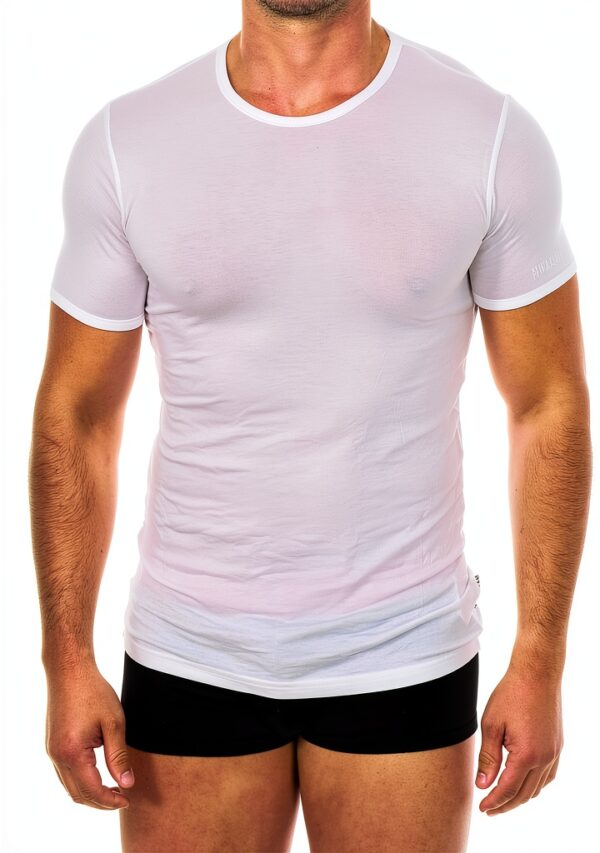 Bikkembergs T-Shirt a Maniche Corte in bambù Uomo Modello BKK1UTS03SI-0