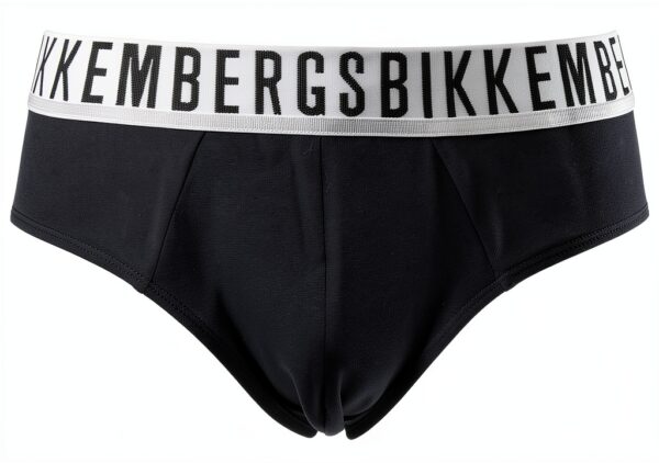 Slip Uomo Bikkembergs Confezione 3 Pezzi Mutande Elastico a Vista Cotone Elasticizzato Underwear Articolo BKK1USP01TR TRIPACK-1