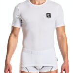 Bikkembergs T-Shirt Intima da Uomo Girocollo Cotone Stretch L Bianco-0