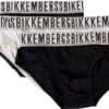 Slip Uomo Bikkembergs Confezione 3 Pezzi Mutande Elastico a Vista Cotone Elasticizzato Underwear Articolo BKK1USP01TR TRIPACK-0