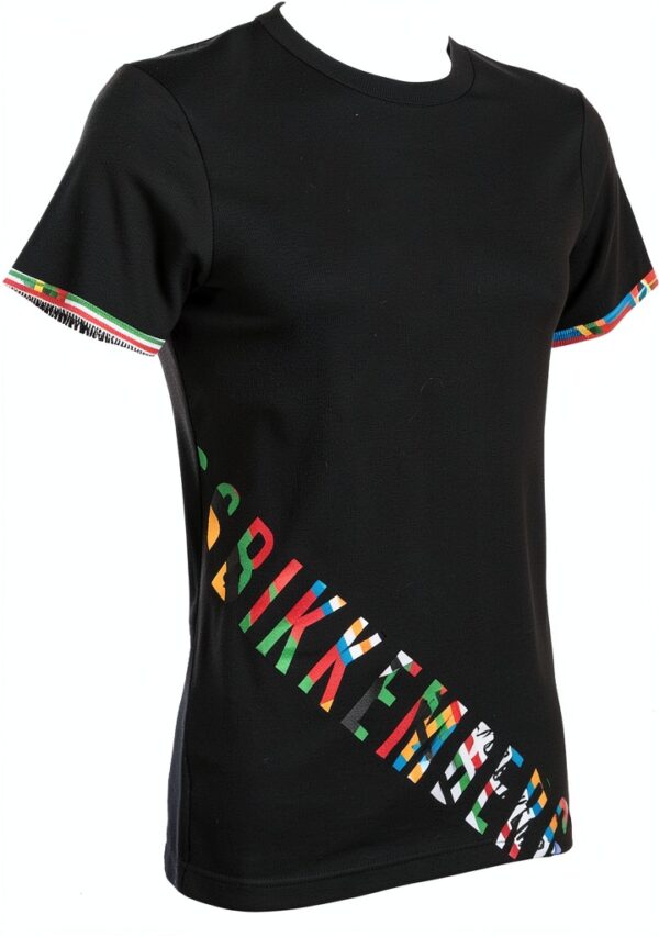 T-Shirt Uomo Maglietta Manica Corta Girocollo Olympic Print Bikkembergs Articolo VBKT04843-3