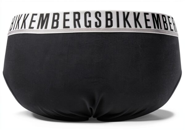 Slip Uomo Bikkembergs Confezione 3 Pezzi Mutande Elastico a Vista Cotone Elasticizzato Underwear Articolo BKK1USP01TR TRIPACK-3