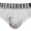 Slip Uomo Bikkembergs Confezione 3 Pezzi Mutande Elastico a Vista Cotone Elasticizzato Underwear Articolo BKK1USP01TR TRIPACK-1