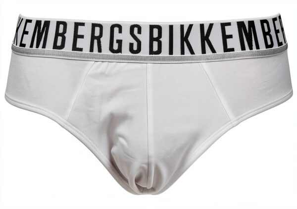 Slip Uomo Bikkembergs Confezione 3 Pezzi Mutande Elastico a Vista Cotone Elasticizzato Underwear Articolo BKK1USP01TR TRIPACK-1