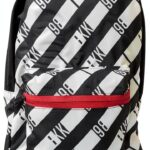 Zaino BIKKEMBERGS ZAINO Nero Bianco Unisex Taglia Unica Poliestere-0
