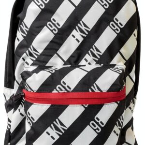 Zaino BIKKEMBERGS ZAINO Nero Bianco Unisex Taglia Unica Poliestere-0