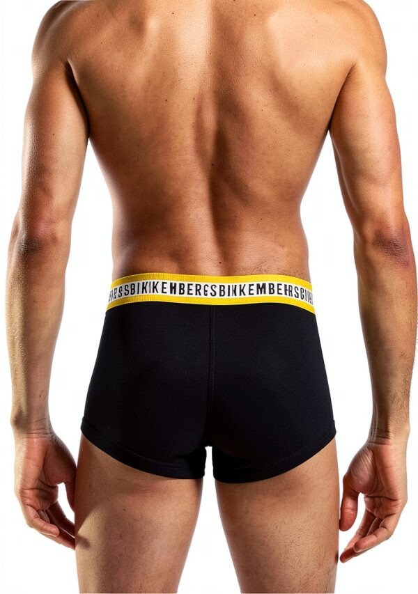 Boxer uomo Bikkembergs 3 pezzi elastico cotone Black/Blue/White L-6