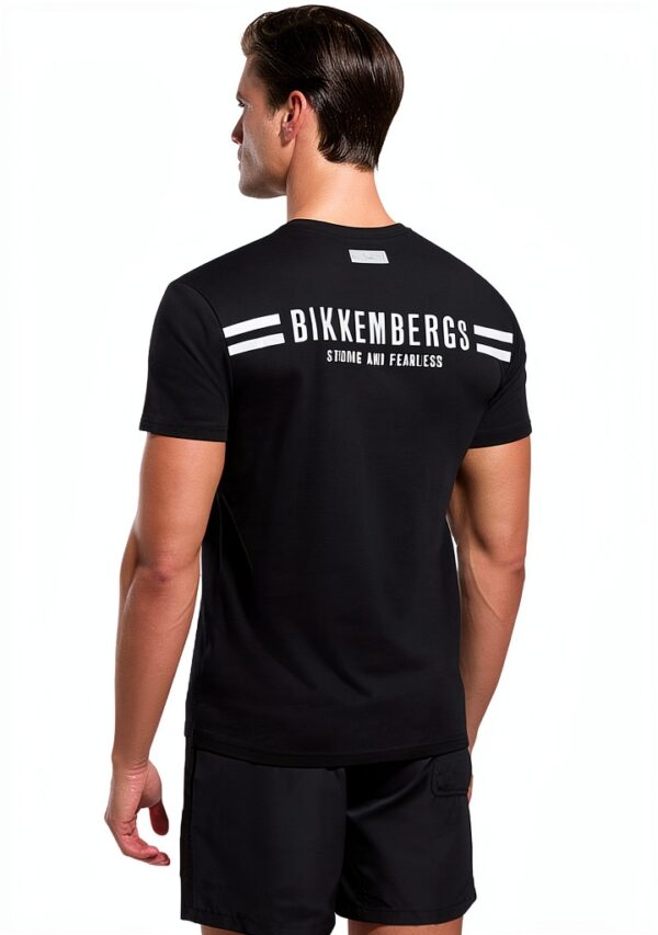 Bikkembergs Maglietta con testo stampato Nero.-2