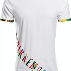 T-Shirt Uomo Maglietta Manica Corta Girocollo Olympic Print Bikkembergs Articolo VBKT04843-0