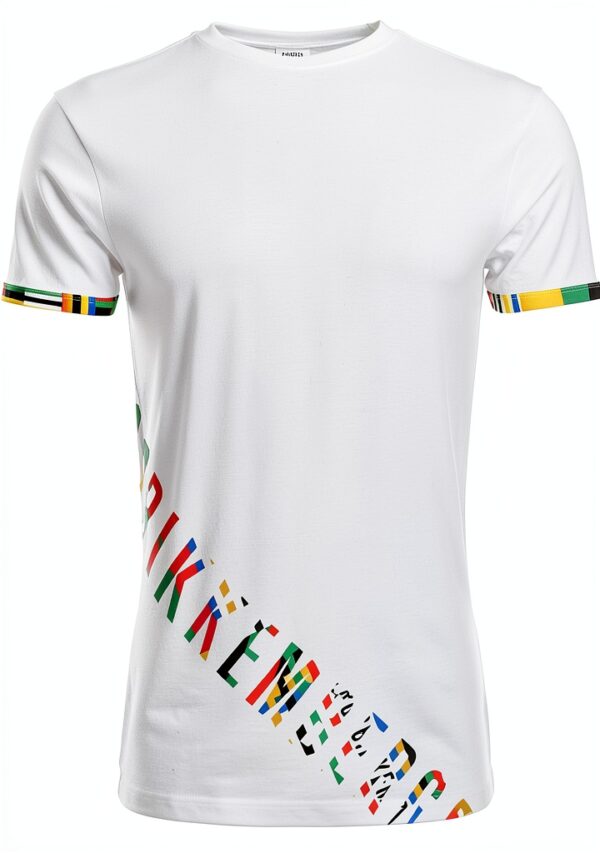 T-Shirt Uomo Maglietta Manica Corta Girocollo Olympic Print Bikkembergs Articolo VBKT04843-0