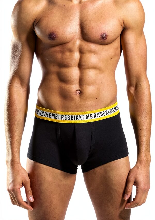 Boxer uomo Bikkembergs 3 pezzi elastico cotone Black/Blue/White L-5