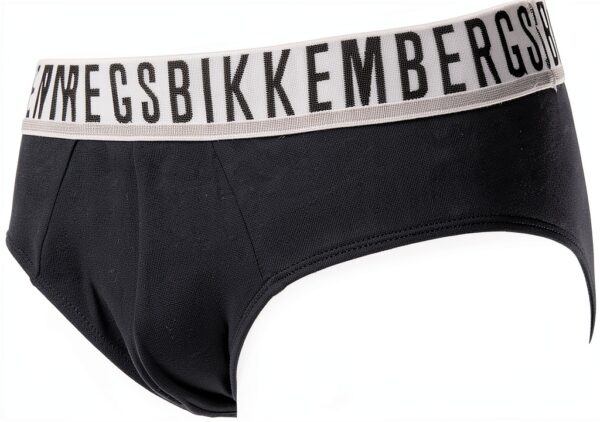 Slip Uomo Bikkembergs Confezione 3 Pezzi Mutande Elastico a Vista Cotone Elasticizzato Underwear Articolo BKK1USP01TR TRIPACK-2
