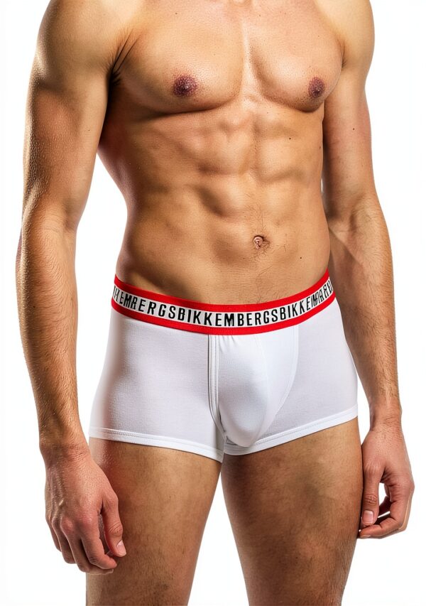 Boxer uomo Bikkembergs 3 pezzi elastico cotone Black/Blue/White L-3