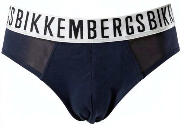 Slip Uomo Bikkembergs Confezione 3 Pezzi Mutande Elastico a Vista Cotone Elasticizzato Underwear Articolo BKK1USP01TR TRIPACK-1