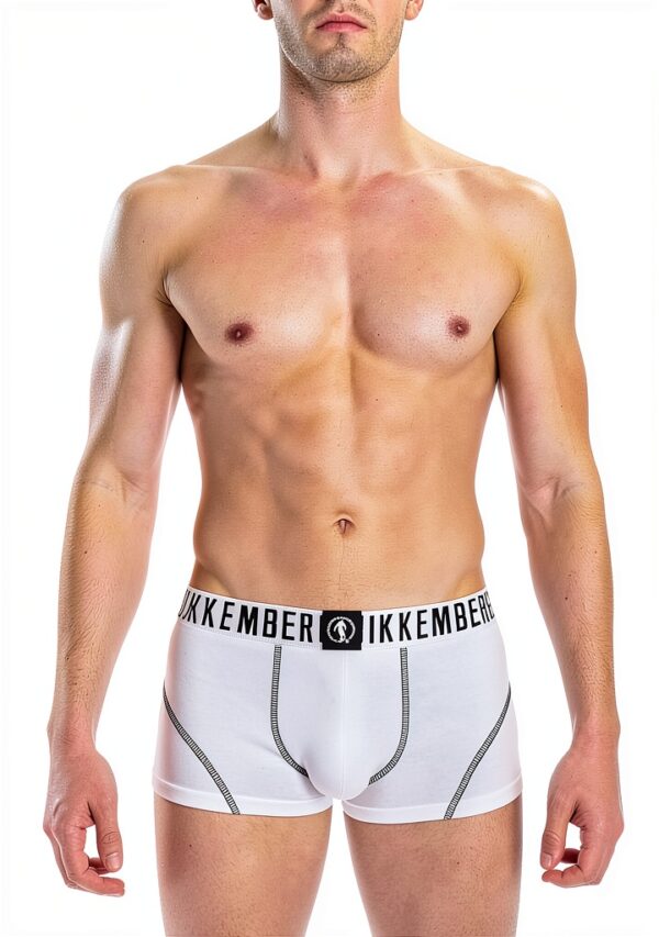 Boxer da Uomo Bikkembergs BI-Pack Bianco Comfort BKK1UTR06BI-0