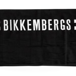 Telo mare piscina Bikkembergs spugna-ciniglia, nero 170x90 cm-0