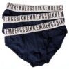 Slip Uomo Bikkembergs Confezione 3 Pezzi Mutande Elastico a Vista Cotone Elasticizzato Underwear Articolo BKK1USP01TR TRIPACK-0