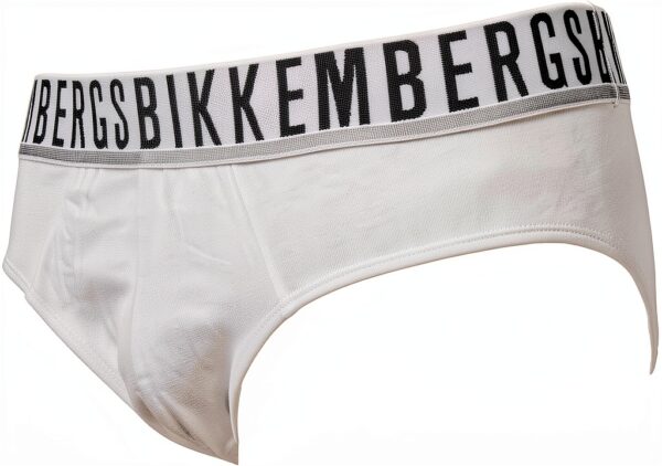 Slip Uomo Bikkembergs Confezione 3 Pezzi Mutande Elastico a Vista Cotone Elasticizzato Underwear Articolo BKK1USP01TR TRIPACK-2