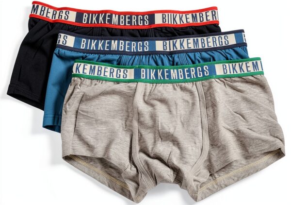 Boxer Uomo Bikkembergs Confezione 3 Capi Elastico a Vista Cotone Elasticizzato Underwear Articolo BKK52UTR29TR-0