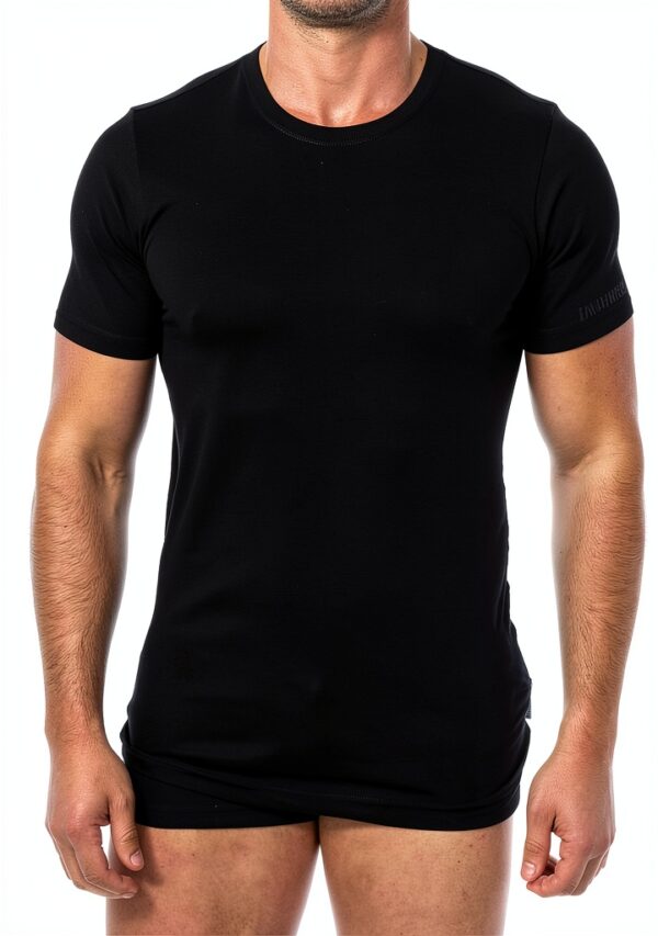 Bikkembergs T Shirt a Maniche Corte in bambù da Uomo BKK1UTS03SI-0