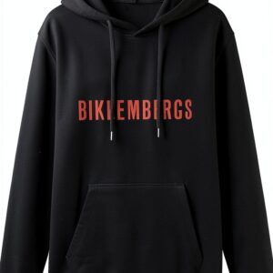 algem Bikkembergs Logo Mens Hoody with Kangaroo Pocket Sweatershirt, Hoodie Size XL-0