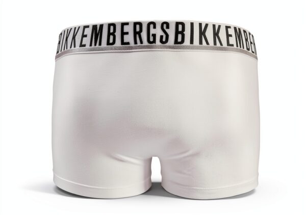 Bikkembergs Slip/Boxer Uomo BKK1UTR01BI Bianco e Nero, Taglie S-XL-3