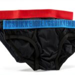 Bikkembergs Slip Uomo Confezione 3 Pezzi Mutande Elastico a Vista Cotone Elasticizzato Underwear Articolo BKK1USP02TR Tri-Pack-0