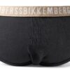 Bikkembergs Slip Uomo Confezione 3 Pezzi Mutande Elastico a Vista Cotone Elasticizzato Underwear Articolo BKK1USP02TR Tri-Pack-3