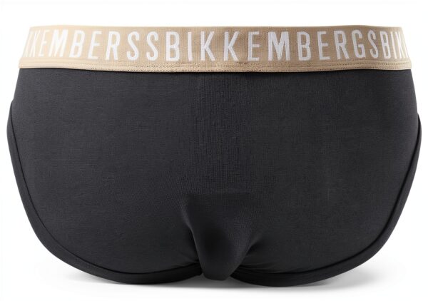Bikkembergs Slip Uomo Confezione 3 Pezzi Mutande Elastico a Vista Cotone Elasticizzato Underwear Articolo BKK1USP02TR Tri-Pack-3