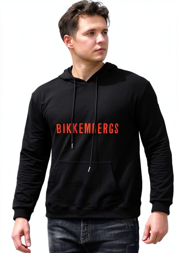 algem Bikkembergs Logo Mens Hoody with Kangaroo Pocket Sweatershirt, Hoodie Size XL-2