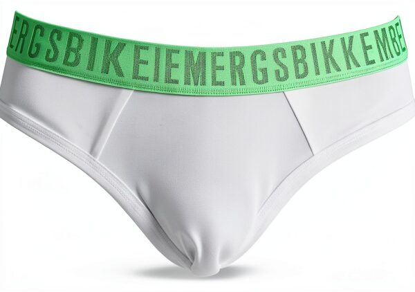 Bikkembergs Slip Uomo Confezione 3 Pezzi Mutande Elastico a Vista Cotone Elasticizzato Underwear Articolo BKK1USP02TR Tri-Pack-1