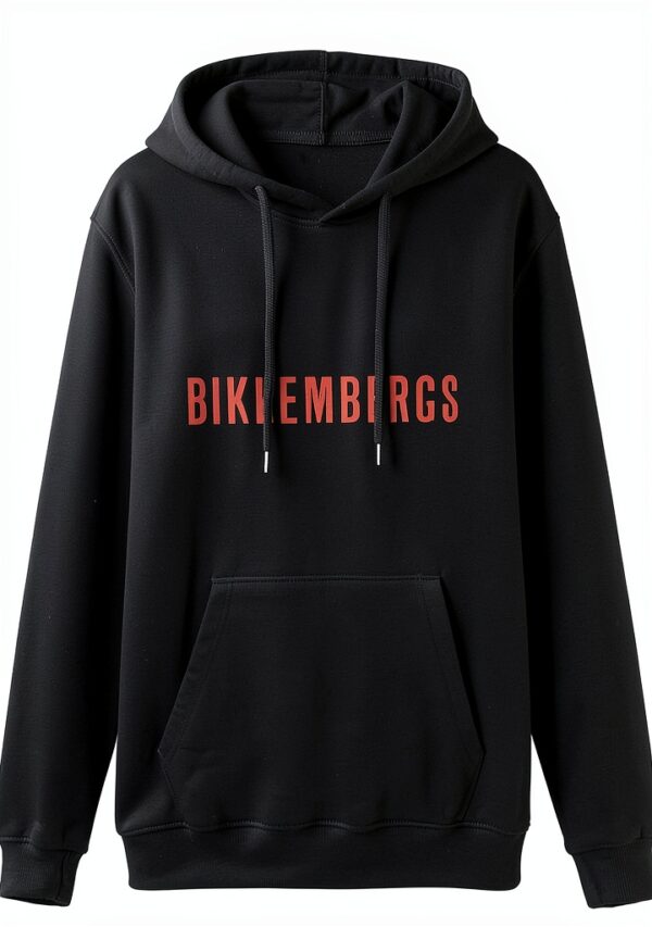 algem Bikkembergs Logo Mens Hoody with Kangaroo Pocket Sweatershirt, Hoodie Size L-0