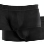 Bikkembergs Boxer Uomo Bamboo BKK1UTR03BI, Confezione da 2, Blu Navy e-0