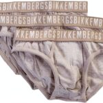 Slip Uomo Bikkembergs Tri-Pack Cotone Elasticizzato Melange Grey XXL-0