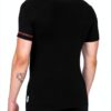 Bikkembergs Pacco da 2 T-Shirt Intima Girocollo con Scritta sulla Manica - Uomo - Cotone Elasticizzato (Nero-Scritta, S)-1