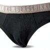Bikkembergs Slip Uomo Confezione 3 Pezzi Mutande Elastico a Vista Cotone Elasticizzato Underwear Articolo BKK1USP02TR Tri-Pack-2