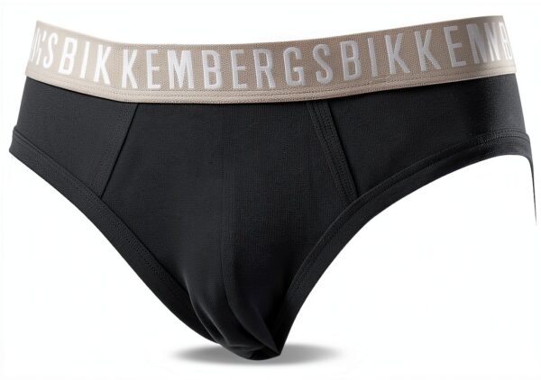 Bikkembergs Slip Uomo Confezione 3 Pezzi Mutande Elastico a Vista Cotone Elasticizzato Underwear Articolo BKK1USP02TR Tri-Pack-2
