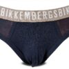 Bikkembergs Slip Uomo Confezione 3 Pezzi Mutande Elastico a Vista Cotone Elasticizzato Underwear Articolo BKK1USP02TR Tri-Pack-1