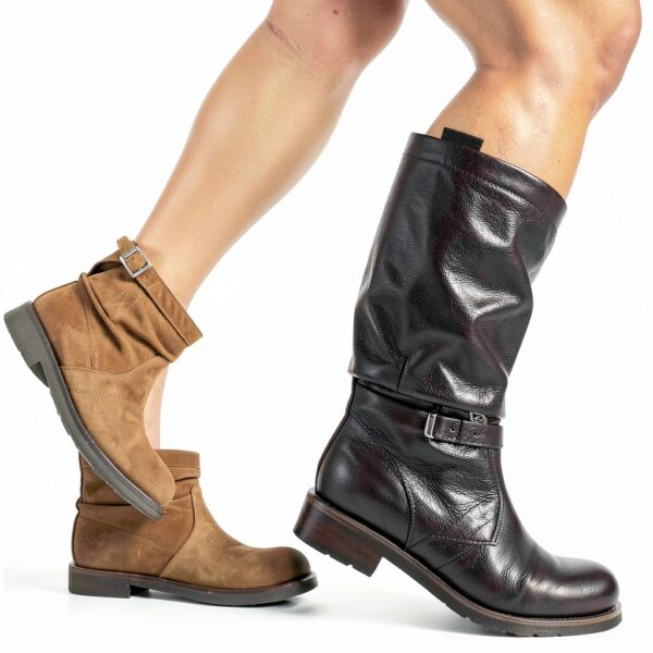 Bikkembergs, Ultra Mini Used Leather, Scarpe Scarponcino Pelle Moda Fashion-5