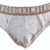 Slip Uomo Bikkembergs Tri-Pack Cotone Elasticizzato Melange Grey XXL-1