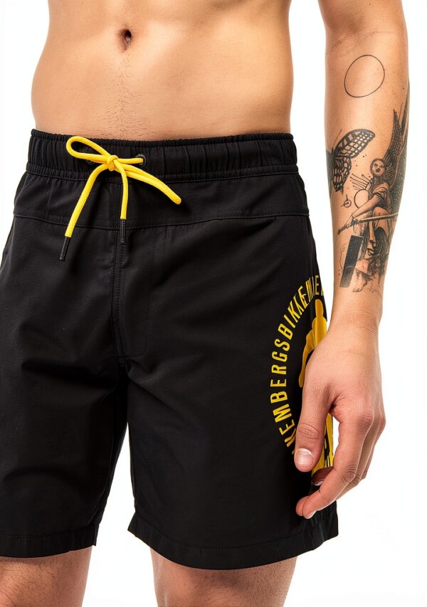 Bikkembergs Costumi da Bagno Uomo BKK3MBM02 Nero, Pantaloncini da-2