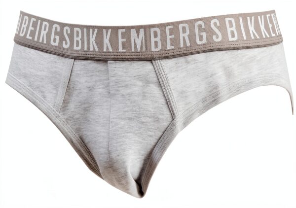 Slip Uomo Bikkembergs Tri-Pack Cotone Elasticizzato Melange Grey XXL-2
