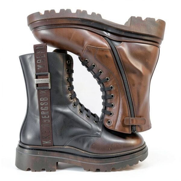 Bikkembergs Anfibio Donna K4A5, Tronchetto Nero Allacciato (Nero, Sistema Taglie Calzature EU, Adulto, Donna, Numero, Media, 39)-8