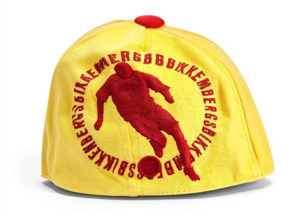 Bikkembergs 0576 Cappellino Uomo Hat in Cotone Giallo/Rosso-2