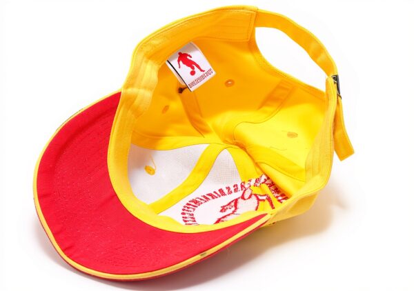 Bikkembergs 0576 Cappellino Uomo Hat in Cotone Giallo/Rosso-3